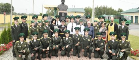 Торжественный прием в ряды офицерского состава Гомельской погрангруппы